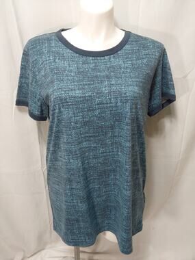 LuLaRoe LIV 2XL Blue/Teal Speckled T-Shirt #L252